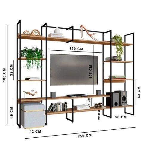 Painel de TV com Estante